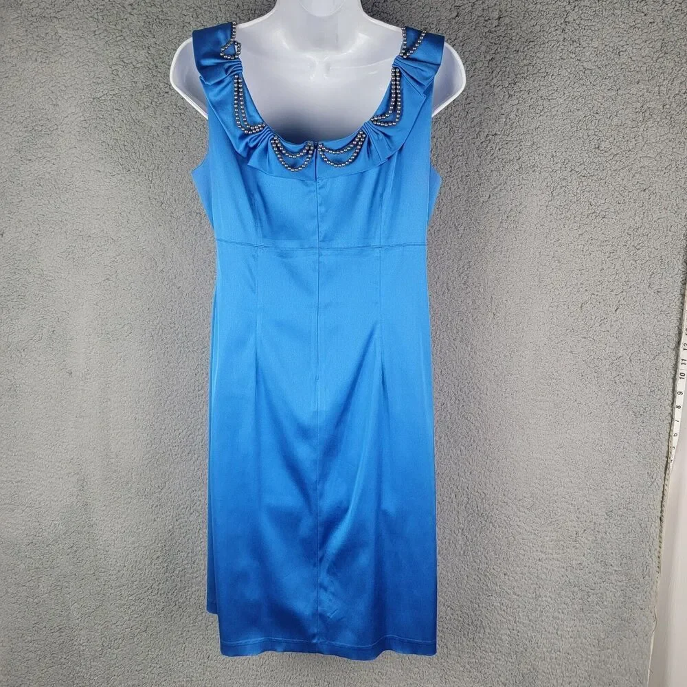 Donna Ricco New York Dress Womens 8 Ruched Cocktail Dressy